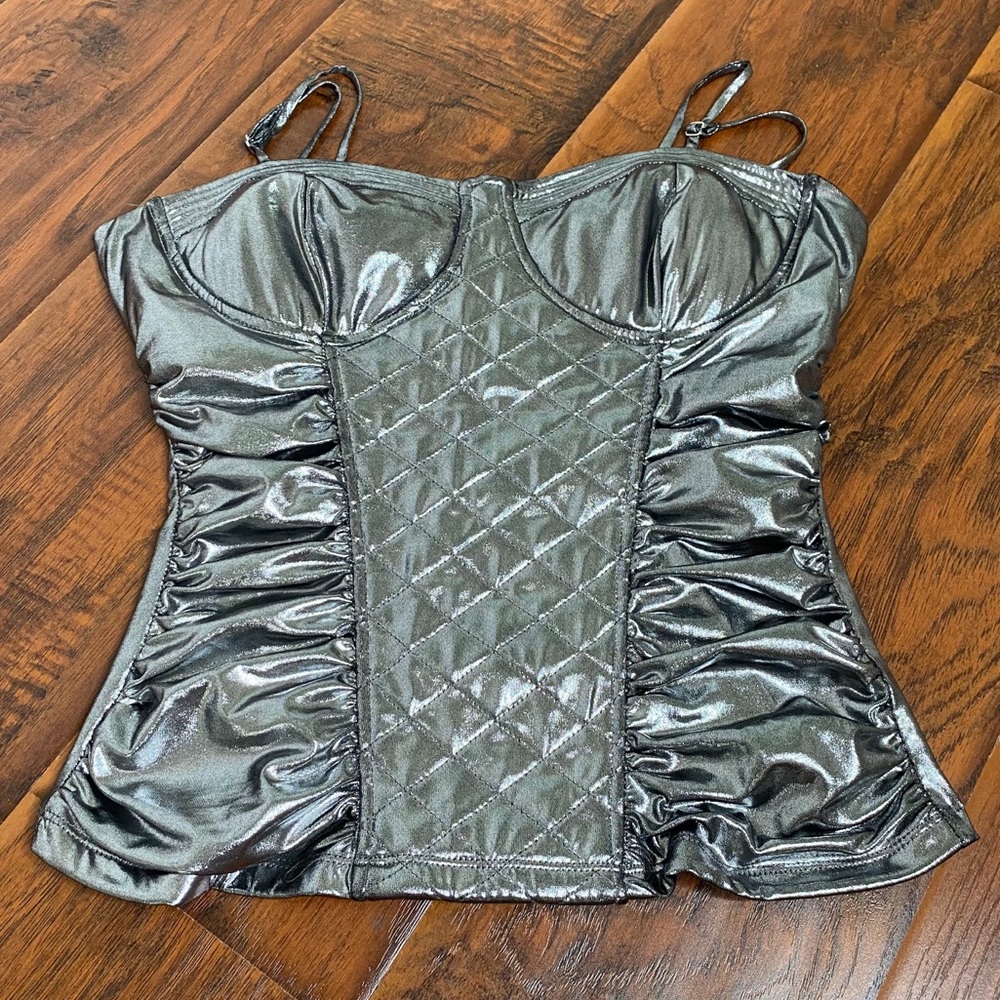 Corset Platinum Silver Top